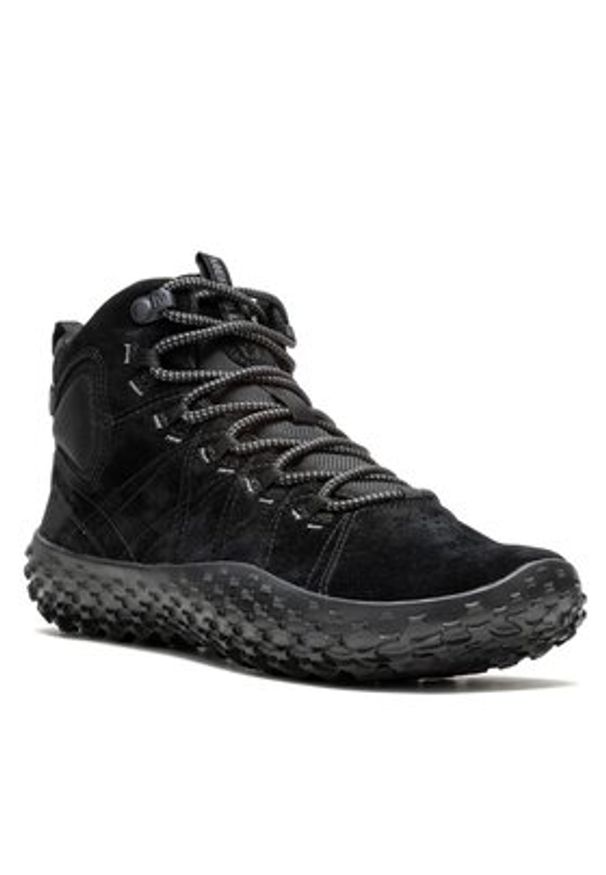 Merrell Trekkingi Wrapt Mid Wp J037751 Czarny. Kolor: czarny. Materiał: zamsz, skóra. Sport: turystyka piesza