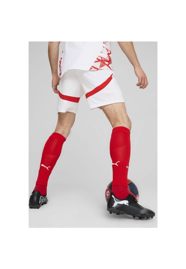 Puma - Męskie szorty FC Red Bull Salzburg 24/25 PUMA White Red. Kolor: biały, czerwony, wielokolorowy. Sport: piłka nożna