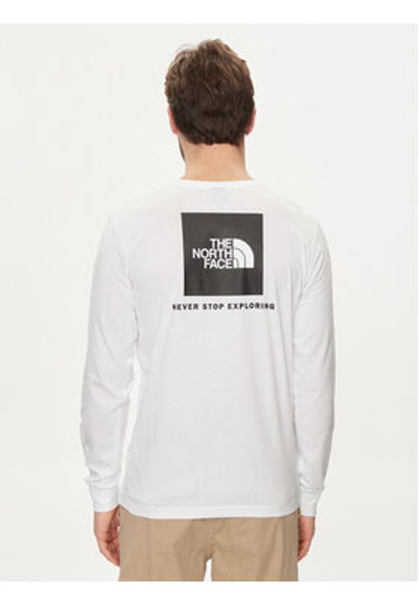 The North Face Longsleeve Redbox NF0A87NN Biały Regular Fit. Kolor: biały. Materiał: bawełna. Długość rękawa: długi rękaw