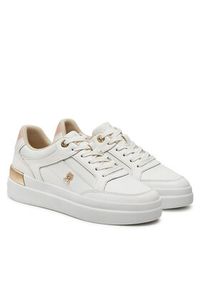 TOMMY HILFIGER - Tommy Hilfiger Sneakersy Lux Hardware Court Sneaker FW0FW07997 Écru. Materiał: skóra #2