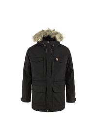 Fjällräven - Kurtka zimowa męska Fjallraven Nuuk Parka. Kolor: szary, czarny, wielokolorowy. Sezon: zima