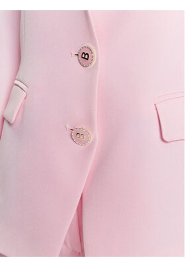 Blugirl Blumarine Marynarka RA3029-T3359 Różowy Slim Fit. Kolor: różowy. Materiał: syntetyk