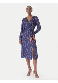 Rinascimento Sukienka koktajlowa CFC0128008003 Granatowy Regular Fit. Kolor: niebieski. Materiał: syntetyk. Styl: wizytowy #1