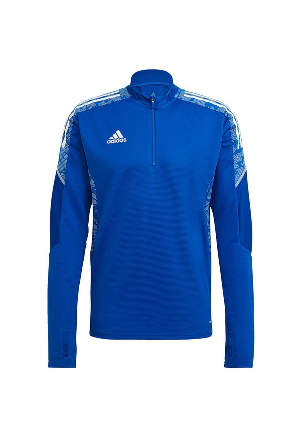 Adidas - Bluza męska adidas Condivo 21 Training Top Primeblue. Kolor: wielokolorowy, biały, niebieski