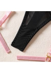 Intica - Komplet bielizny z miękkiego materiału z regulowanymi paskami Mirtha. Kolor: wielokolorowy. Materiał: materiał. Wzór: paski #7