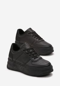 Born2be - Czarne Sneakersy na Platformie Ameeraka. Kolor: czarny. Obcas: na platformie #5