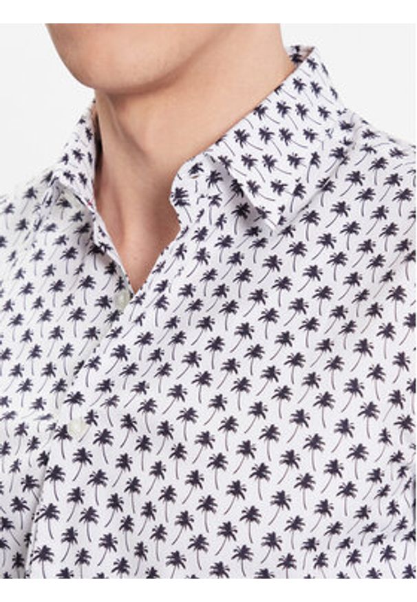 Hugo Koszula 50496126 Biały Slim Fit. Kolor: biały. Materiał: bawełna