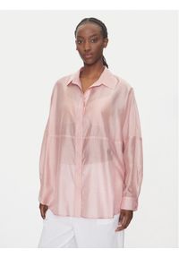 ACCESS FASHION Koszula 53-7068-104 Różowy Loose Fit. Kolor: różowy. Materiał: lyocell