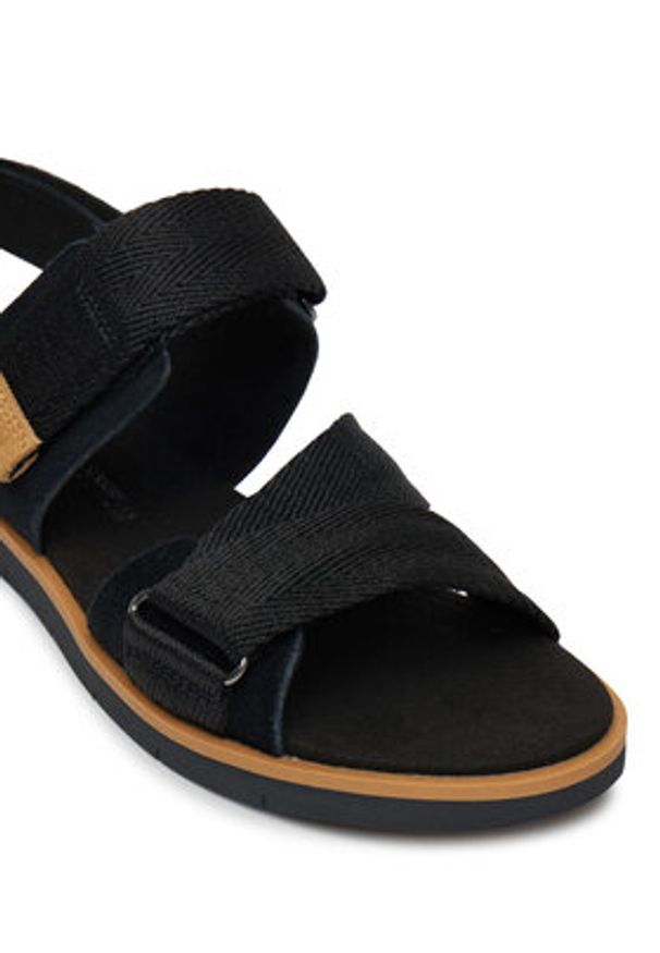 Timberland Sandały Adley Shore TB0A414AEK41 Czarny. Kolor: czarny. Materiał: zamsz, skóra