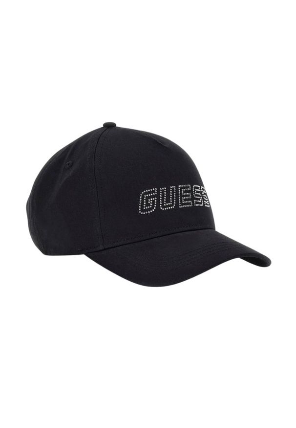 Guess - GUESS Czarna damska czapka z daszkiem. Kolor: czarny