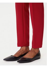 Hugo - HUGO Spodnie materiałowe Hagonia-1 50539991 Czerwony Slim Fit. Kolor: czerwony. Materiał: syntetyk #4