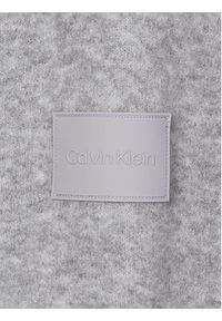 Calvin Klein Sweter K10K110401 Szary Regular Fit. Kolor: szary. Materiał: syntetyk