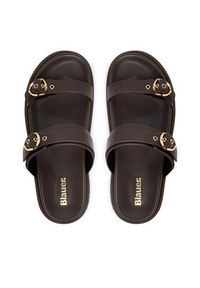 Blauer Klapki S6BLOOM03/LEA Brązowy. Kolor: brązowy. Materiał: skóra #3