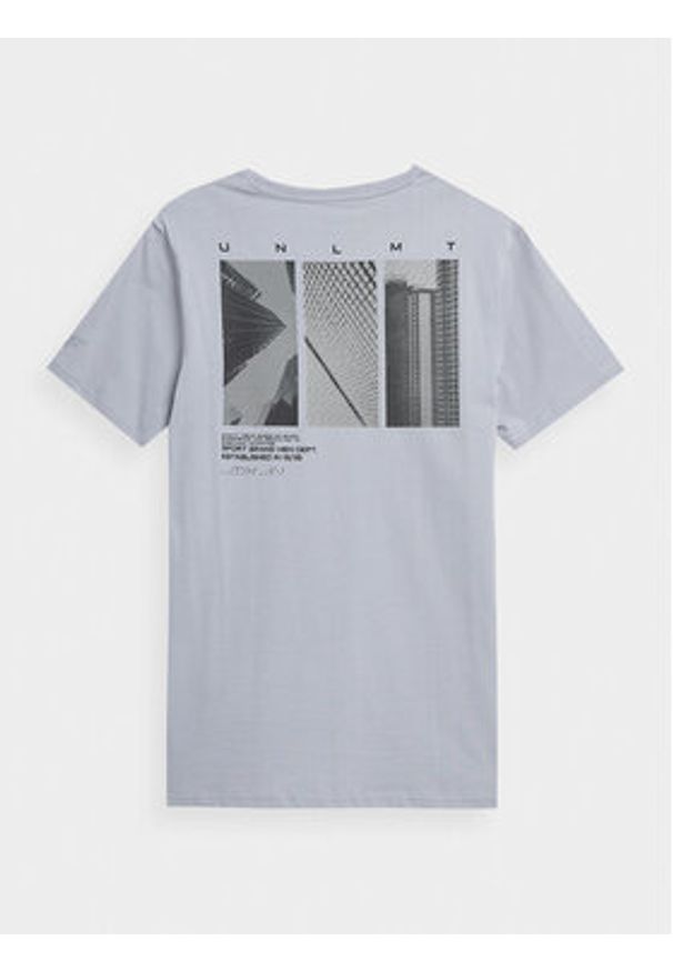 4f - 4F T-Shirt 4FSS23TTSHM307 Szary Regular Fit. Kolor: szary. Materiał: bawełna