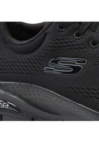 skechers - Skechers Sneakersy Arch Fit 232040/BBK Czarny. Kolor: czarny. Materiał: materiał #5
