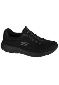 skechers - Buty do chodzenia damskie Skechers Summits. Zapięcie: sznurówki. Kolor: czarny. Materiał: materiał, syntetyk, tkanina. Szerokość cholewki: normalna. Sport: turystyka piesza