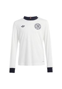 Adidas - Koszulka Germany Anniversary Long Sleeve Kids. Kolor: biały, wielokolorowy, czarny. Materiał: materiał. Długość rękawa: długi rękaw