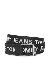 Tommy Jeans Pasek Damski Tjw Webbing 3.0 AW0AW14071 Czarny. Kolor: czarny. Materiał: materiał