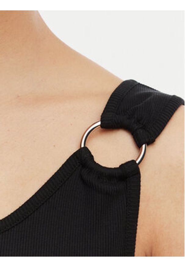 Liu Jo Beachwear Sukienka codzienna VA6129 J4822 Czarny Regular Fit. Okazja: na co dzień. Kolor: czarny. Materiał: bawełna. Typ sukienki: proste. Styl: casual