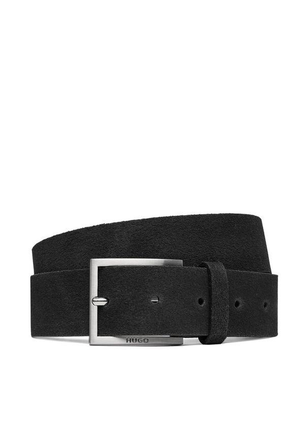 Hugo - Pasek Męski HUGO. Kolor: czarny
