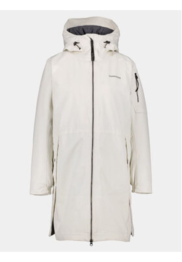 Didriksons Parka Ella Wns Parka 2 504835 Beżowy Regular Fit. Kolor: beżowy. Materiał: syntetyk