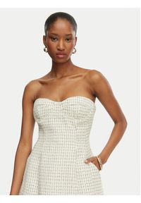 BARDOT - Bardot Sukienka koktajlowa Florine 60134DB Écru Slim Fit. Kolor: kremowy. Materiał: syntetyk. Styl: wizytowy #3