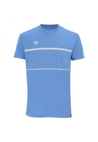 TECNIFIBRE - Koszulka T-shirt tenisowa męska Tecnifibre Team Tech Tee. Kolor: niebieski. Sport: tenis #1