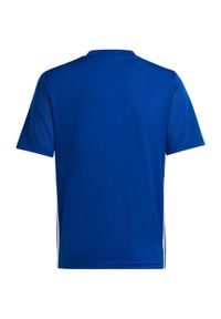Adidas - Koszulka do piłki nożnej dla dzieci adidas Tabela 23 Jersey. Kolor: niebieski, wielokolorowy, biały. Materiał: jersey. Sport: piłka nożna