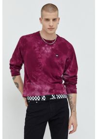 Vans longsleeve bawełniany kolor fioletowy wzorzysty. Kolor: fioletowy. Materiał: bawełna. Długość rękawa: długi rękaw #1
