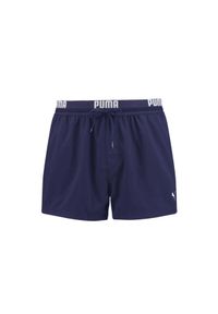Puma - Kąpielówki męskie Logo Krótkie Granatowe. Kolor: niebieski. Materiał: poliester. Długość: krótkie #2
