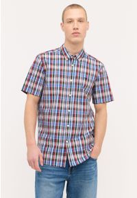 Męska Koszula Mustang Baltimore Summer Check Multi Blue 1015237 12597, M. Materiał: bawełna. Wzór: kratka #1
