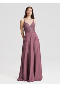 Swing Sukienka wieczorowa 5AC105HK Fioletowy Regular Fit. Kolor: fioletowy. Materiał: syntetyk. Styl: wizytowy
