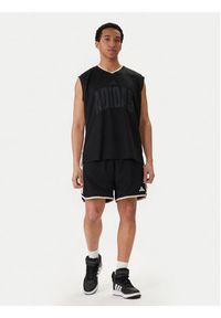 Adidas - adidas Tank top Stadium JZ9441 Czarny Loose Fit. Kolor: czarny. Materiał: syntetyk #3