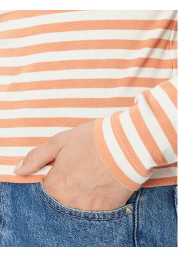 Calvin Klein Jeans Golf J20J222246 Pomarańczowy Slim Fit. Typ kołnierza: golf. Kolor: pomarańczowy. Materiał: bawełna