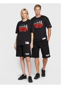 Champion T-Shirt STRANGER THINGS Unisex 217791 Czarny Custom Fit. Kolor: czarny. Materiał: bawełna #2