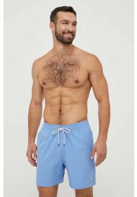 Polo Ralph Lauren szorty kąpielowe kolor turkusowy. Kolor: niebieski. Materiał: tkanina, poliester #3