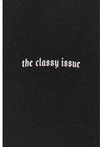 The Classy Issue - Bluza bawełniana. Okazja: na co dzień. Typ kołnierza: kaptur. Kolor: czarny. Materiał: bawełna. Wzór: nadruk. Styl: casual #4