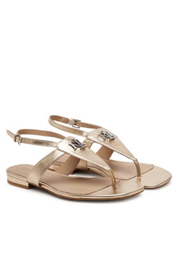 Lauren Ralph Lauren - LAUREN RALPH LAUREN Sandały Everley 802970532001 Złoty. Kolor: złoty. Materiał: skóra