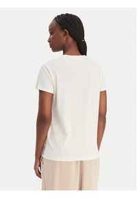 Liu Jo Sport T-Shirt TA6056 JS923 Écru Regular Fit. Materiał: bawełna. Styl: sportowy #2