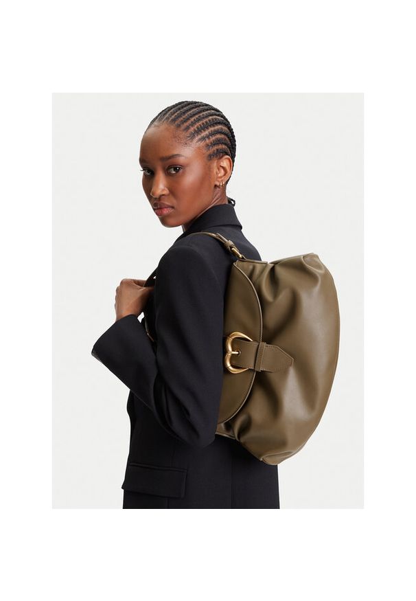 Pinko - Torebka PINKO. Kolor: zielony