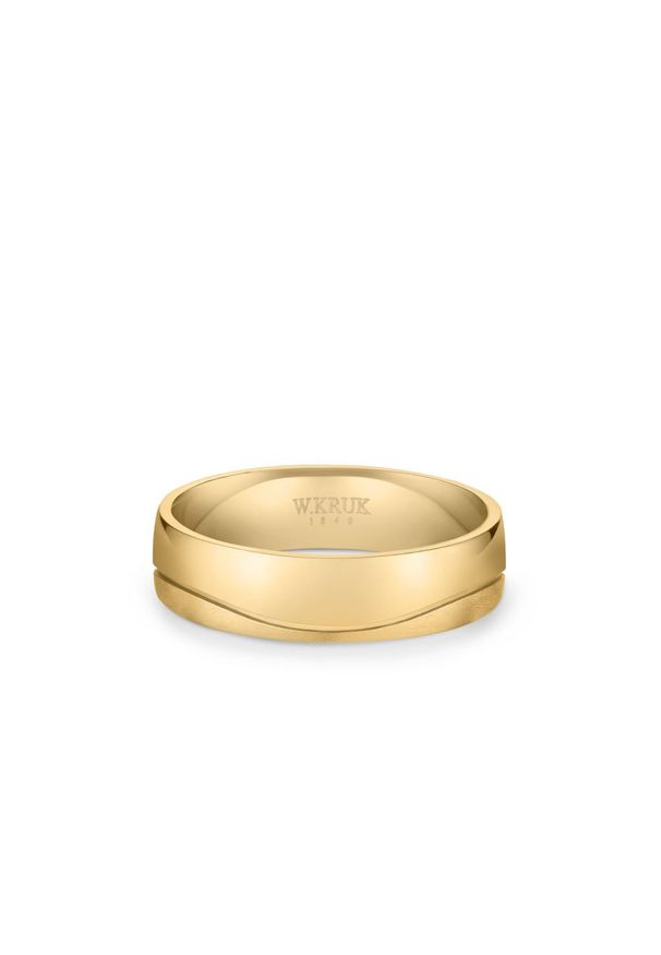 W.KRUK RABAT Obrączka Złota - Grawer GRATIS - złoto 585 - ZLS/O_30Z52E. Materiał: złote. Kolor: złoty. Wzór: gładki