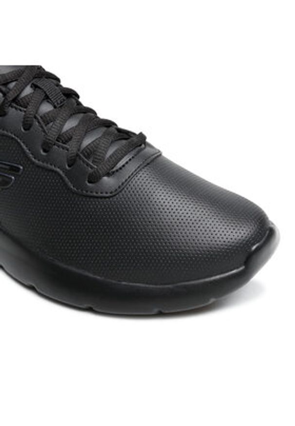 skechers - Skechers Sneakersy Eazy Vibez 999253/BBK Czarny. Kolor: czarny. Materiał: skóra