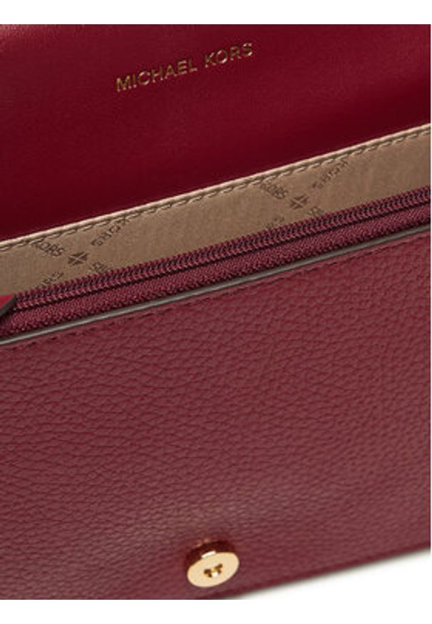 MICHAEL Michael Kors Torebka Jet Set Medium 32S4GJ6C6L Bordowy. Kolor: czerwony. Materiał: skórzane