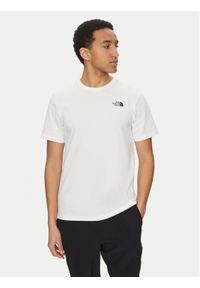 The North Face T-Shirt Vertical NF0A89FP Biały Regular Fit. Kolor: biały. Materiał: bawełna
