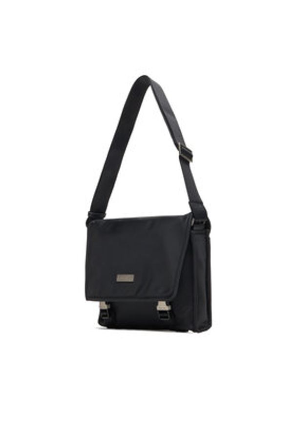 Calvin Klein Torba Sleek Small Messenger LV04D3147G Czarny. Kolor: czarny. Materiał: materiał