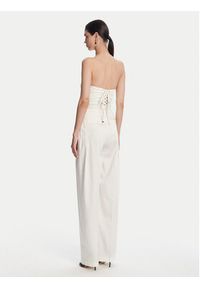 Elisabetta Franchi Kombinezon TU05152E2 100 Écru Regular Fit. Materiał: syntetyk