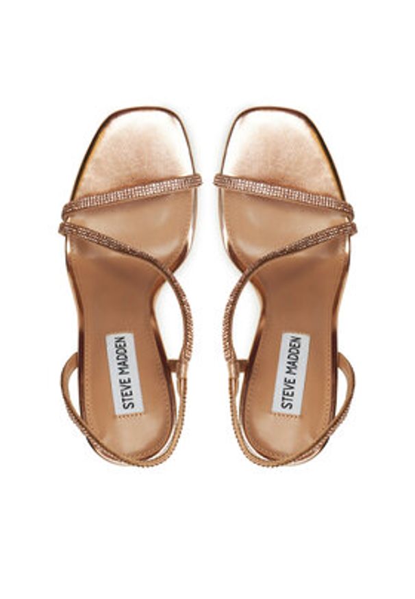 Steve Madden Sandały Novelize-R SM11002569 Złoty. Kolor: złoty. Materiał: skóra