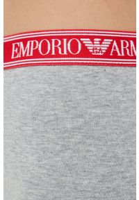 Emporio Armani Underwear legginsy 164568.2R227 damskie kolor szary z nadrukiem. Kolor: szary. Wzór: nadruk #2