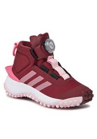 Adidas - adidas Sneakersy Fortatrail Shoes Kids IG7261 Bordowy. Kolor: czerwony