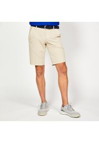 INESIS - Spodenki do golfa męskie Inesis WW500. Kolor: beżowy. Materiał: materiał, poliamid, poliester, elastan. Sport: golf